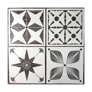HELLATHUND 4 plantillas reutilizables de 12 x 12 pulgadas