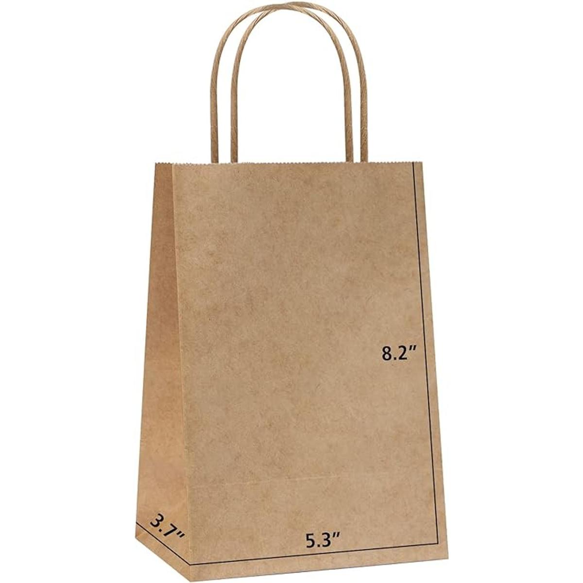 REMTAP Bolsas de regalo de papel de 5.3 x 3.7 x 8.2