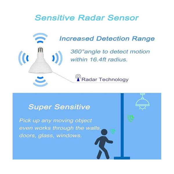 Bombillas con sensor de movimiento para exteriores