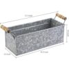 MyGift Cesta de almacenamiento rectangular de metal_4