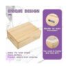 Molde rectangular de silicona para jabón con caja y tapa