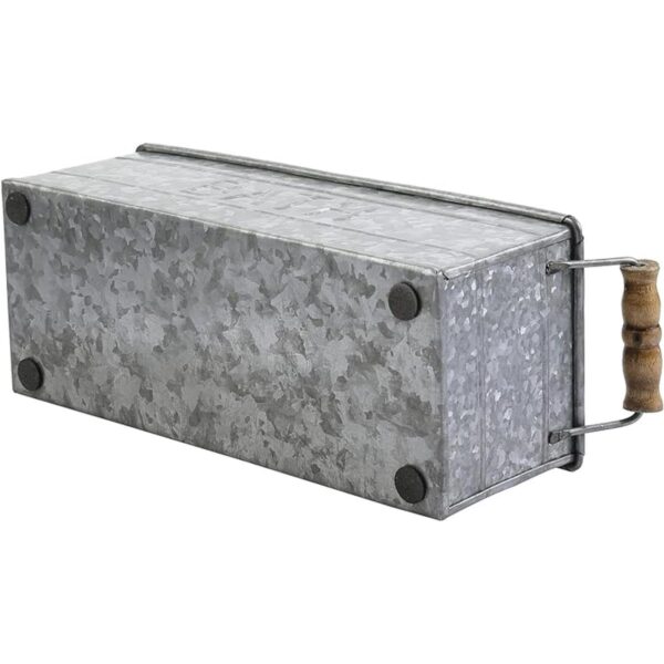 MyGift Cesta de almacenamiento rectangular de metal_6