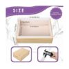 Molde rectangular de silicona para jabón con caja y tapa