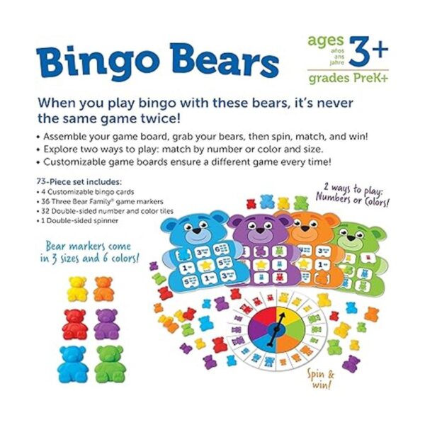 Learning Resources Osos de bingo juegos educativos para_6