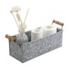 MyGift Cesta de almacenamiento rectangular de metal_1