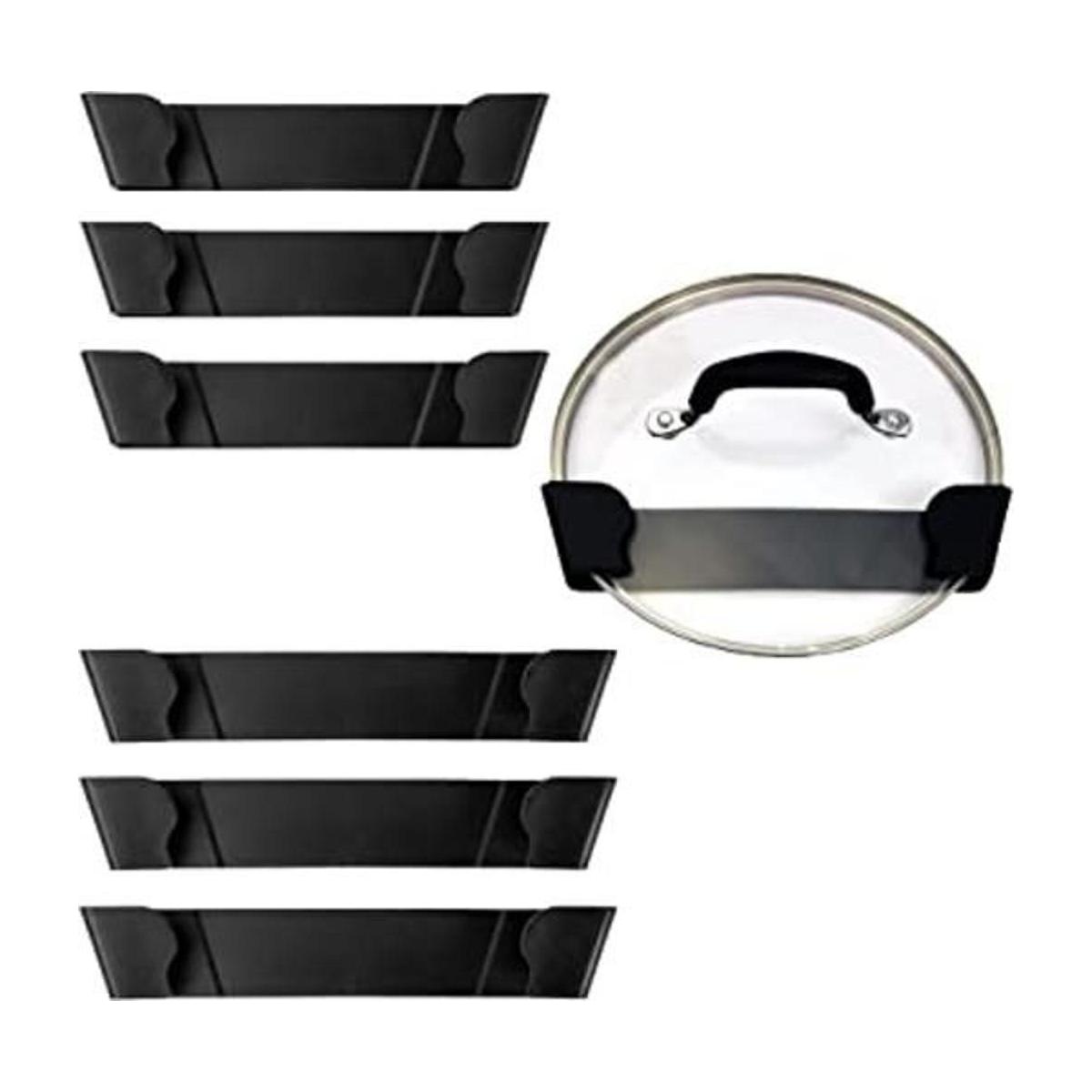 Organizador de tapa de olla para puerta de gabinete