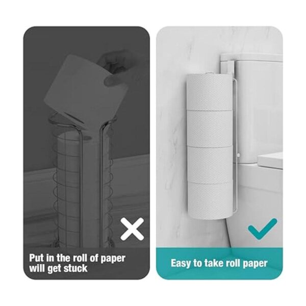 Conworld Soporte de papel higiénico de níquel cepillado