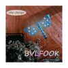 BVLFOOK Decoración de pared con luz solar de libélula de_2