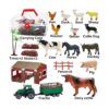 Mini juguete de granero de juguetes de granja 66 figuras