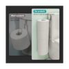 Conworld Soporte de papel higiénico de níquel cepillado