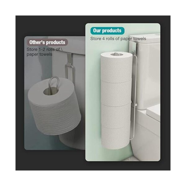 Conworld Soporte de papel higiénico de níquel cepillado