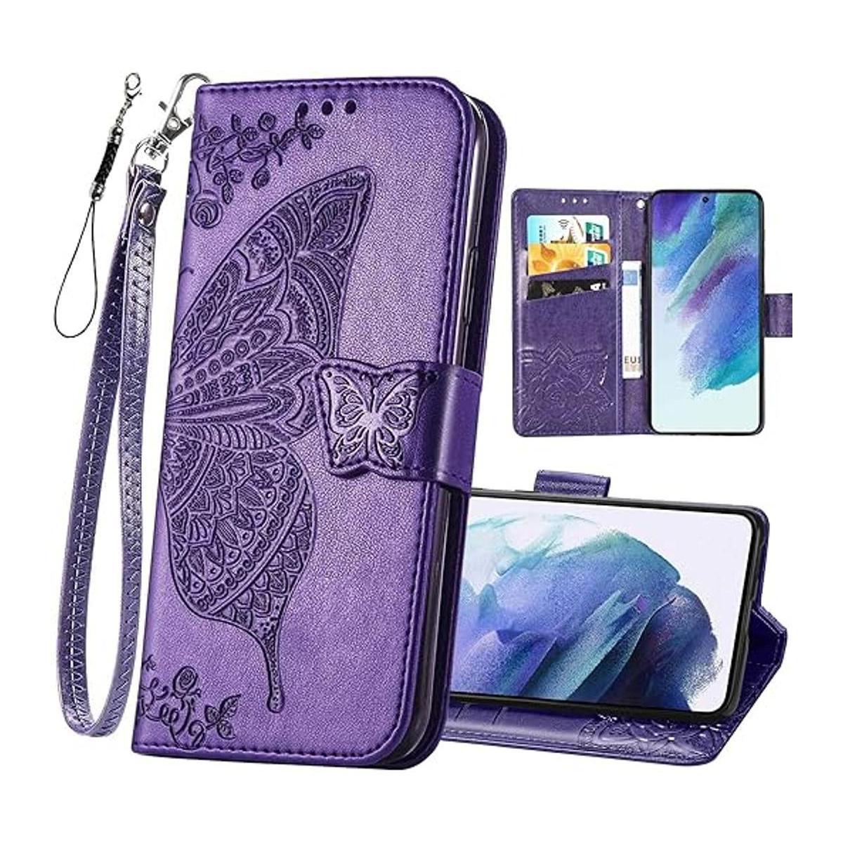 Funda tipo cartera diseñada para Galaxy S21 FE 5G funda