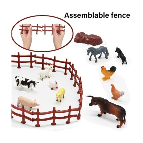 Mini juguete de granero de juguetes de granja 66 figuras