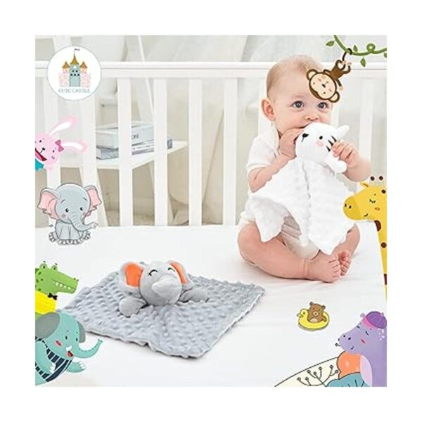 Cute Castle Security Blanket Baby Gifts Box Soft Newborn_2