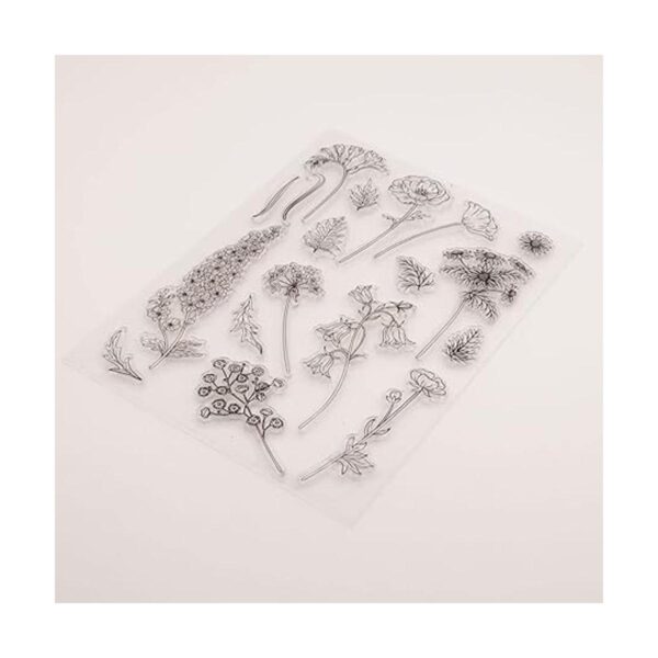 Lily Craft Linda Craft Sellos transparentes de flores de_4