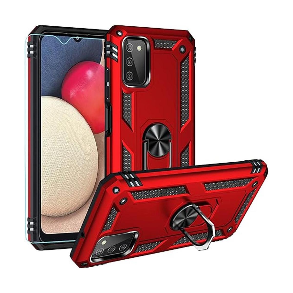 PUSHIMEI Funda para Samsung Galaxy A03S con protector de