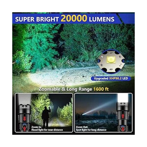 Linterna recargable de alta potencia LED de alto_2