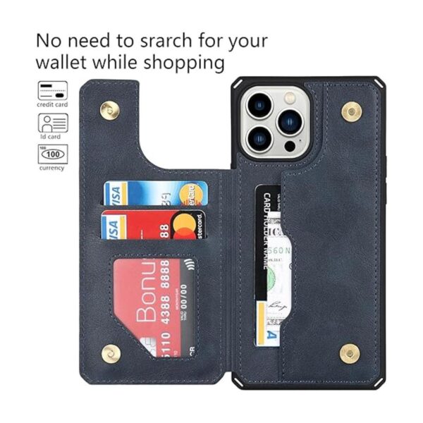Cavor Funda tipo cartera para iPhone 13 Pro Max con_3