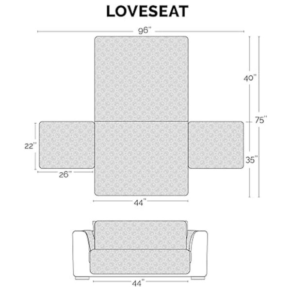 Furhaven Funda de muebles de sala de estar para perros y