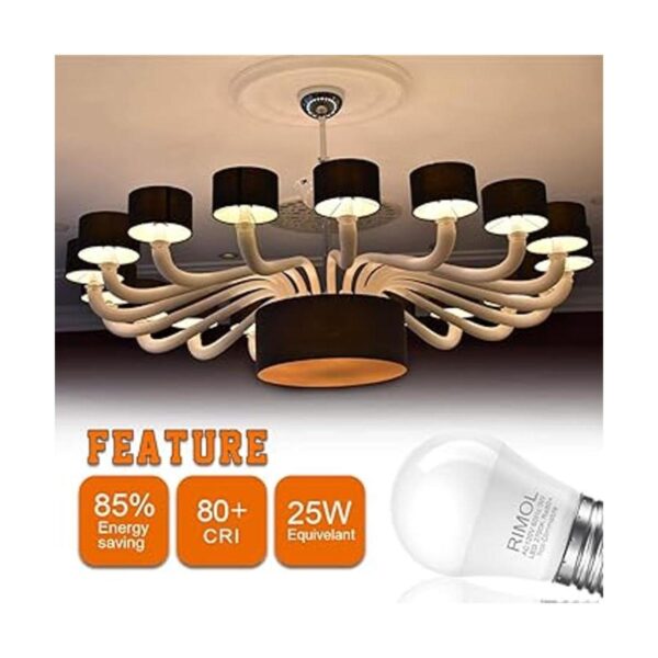RIMOL Bombillas equivalentes a 25 W bombilla LED A15 de 3