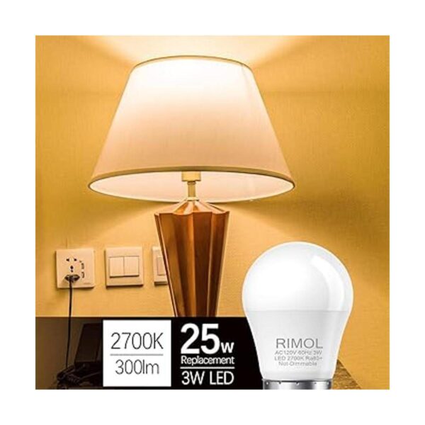 RIMOL Bombillas equivalentes a 25 W bombilla LED A15 de 3