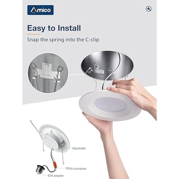 Amico Luces LED empotrables de 56 pulgadas 5CCT paquete_2