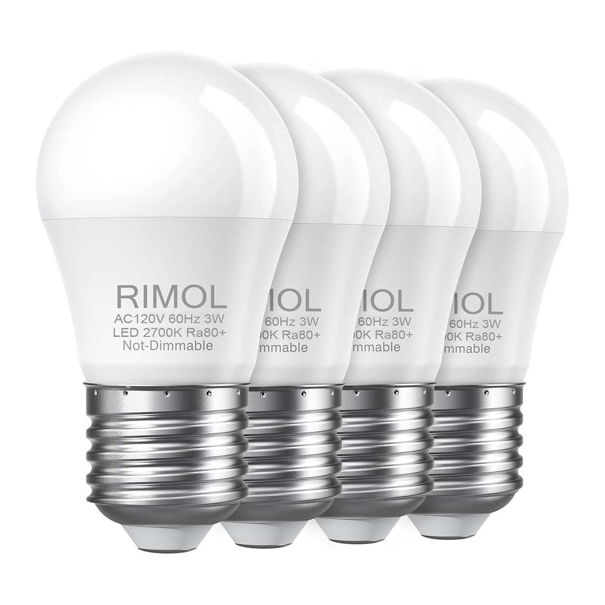 RIMOL Bombillas equivalentes a 25 W bombilla LED A15 de 3