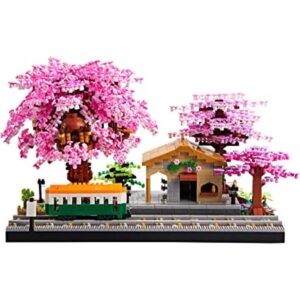KLMEi Micro bloques japoneses de sakura para casa de_1