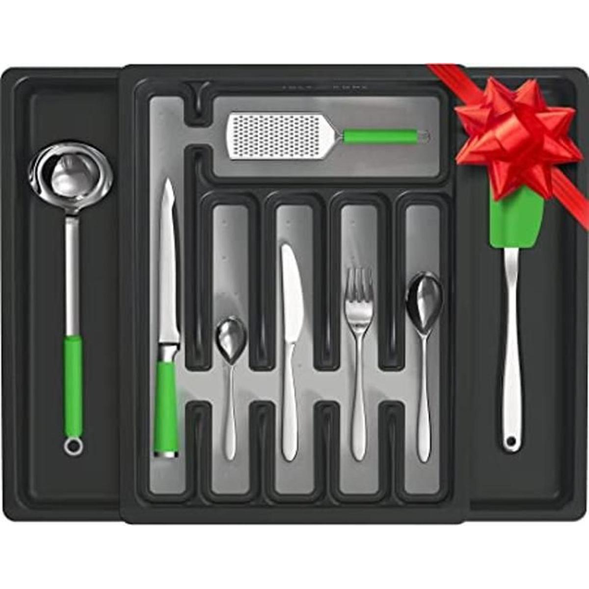 Organizador expandible de cajones de cocina práctico