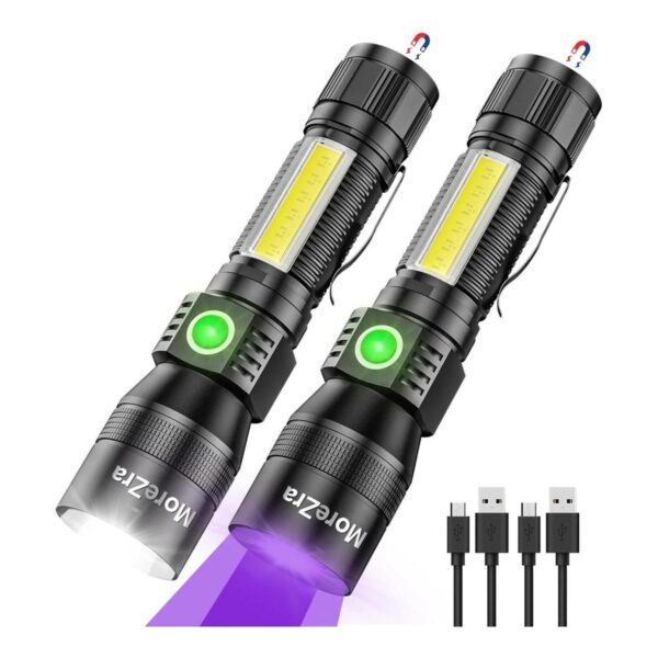 Linterna UV de luz negra paquete de 2 linternas_1