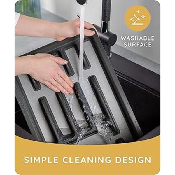 Organizador expandible de cajones de cocina práctico