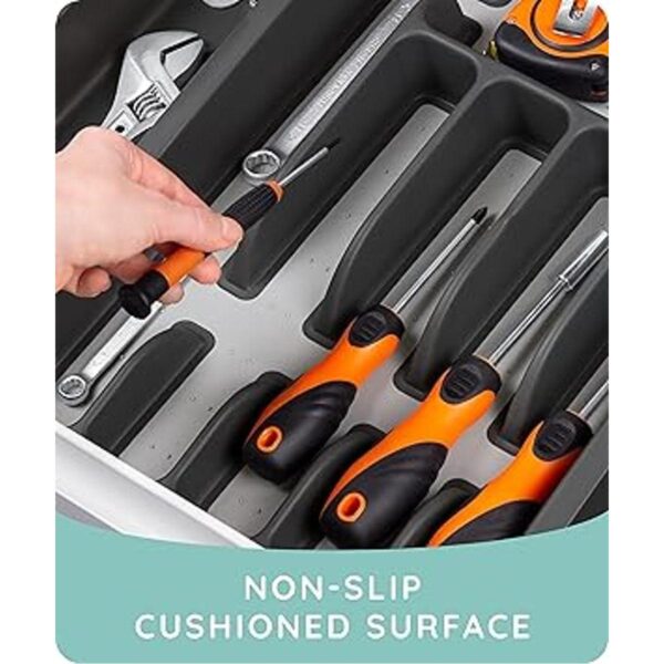 Organizador expandible de cajones de cocina práctico