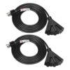 DEWENWILS Divisor de cable de extensión de tres grifos_1