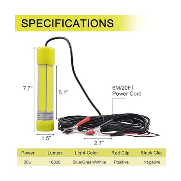 OROOTL Luz LED de pesca subacuática 12 V 820 W 180_3