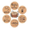 Homento Divertidos posavasos de plantas para bebidas