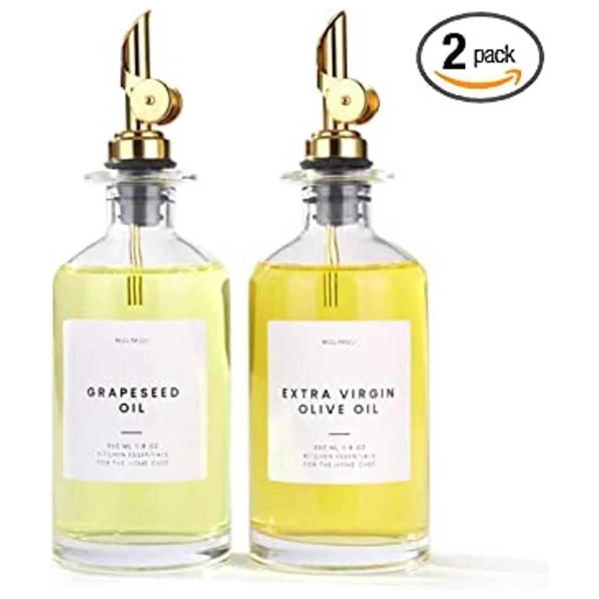 Dispensador de aceite y vinagre con boquilla de metal