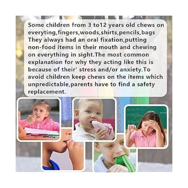Juguetes sensoriales para masticar para niños con_3