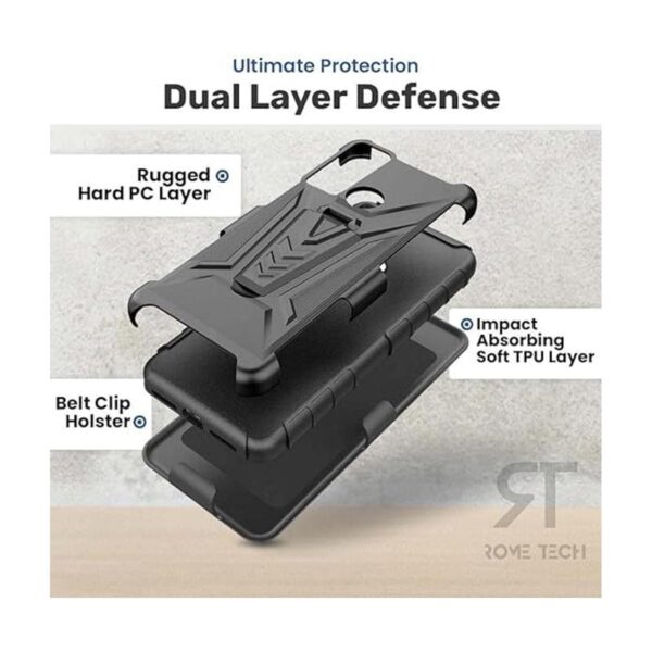 Rome Tech Funda con clip para cinturón para TCL 20XE_4
