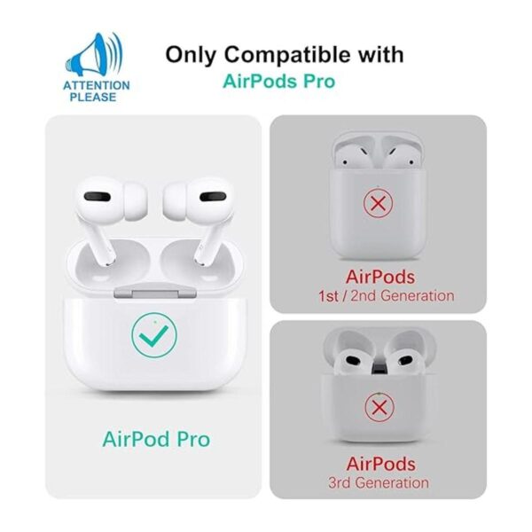 KOUJAON Funda de silicona suave para Airpods Pro funda
