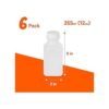 Botellas de jugo Juego de 6 botellas de jugo de plástico_3