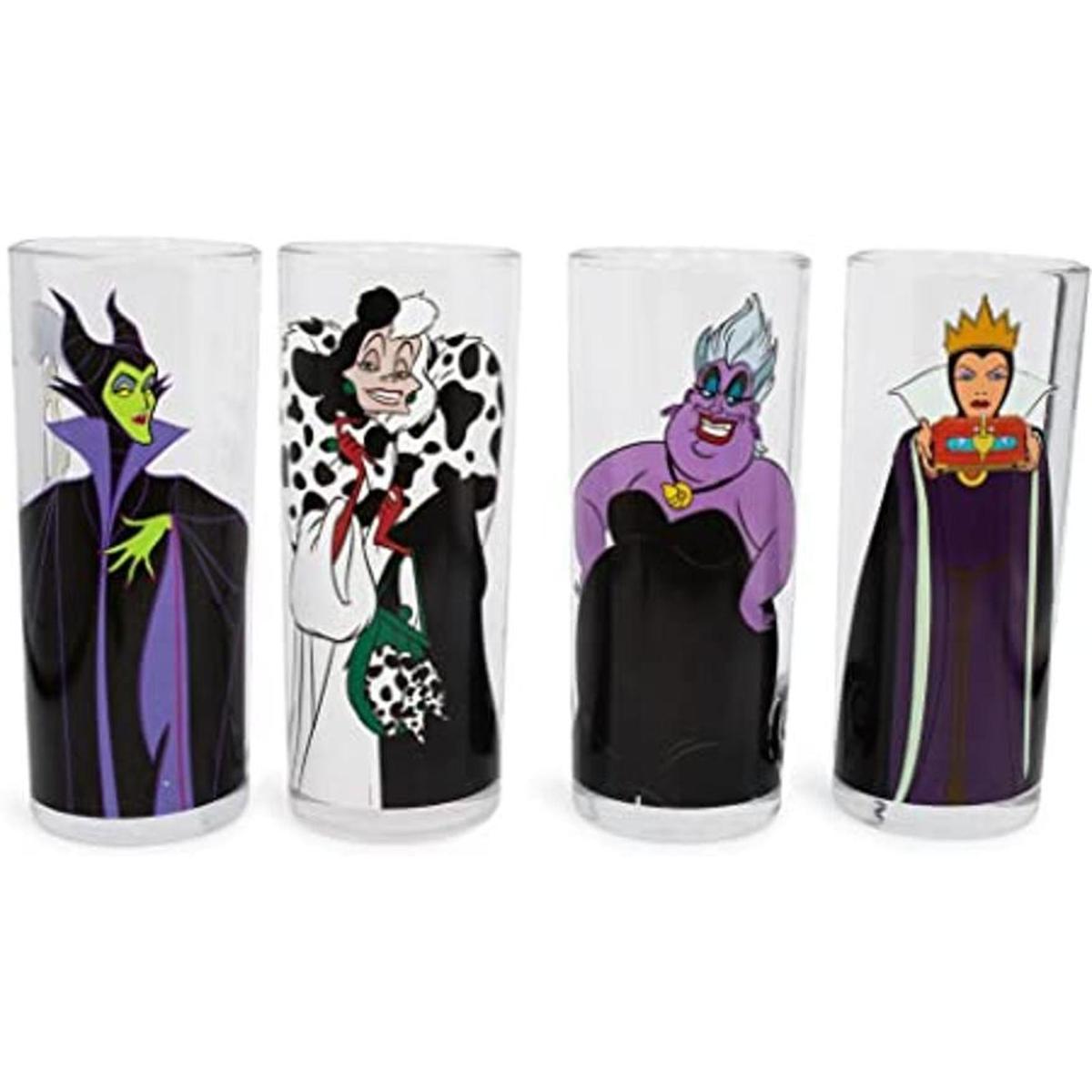 Disney Villains Vasos de vaso de 10 onzas juego de 4