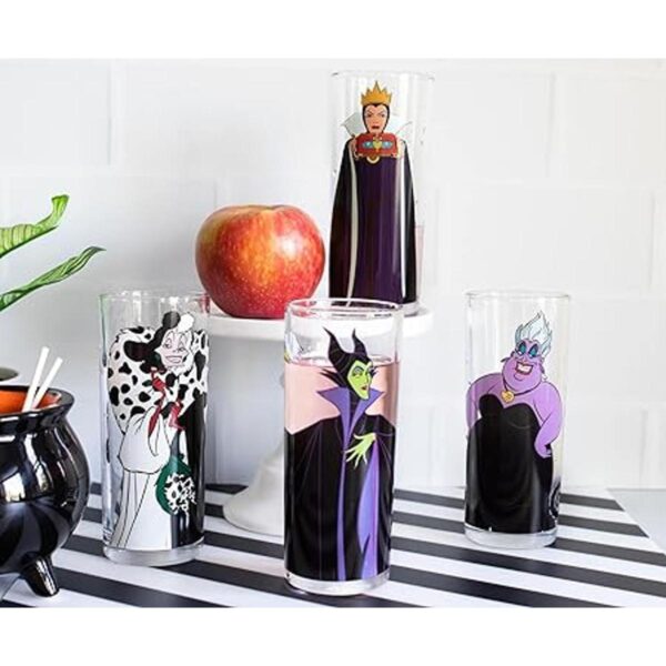 Disney Villains Vasos de vaso de 10 onzas juego de 4