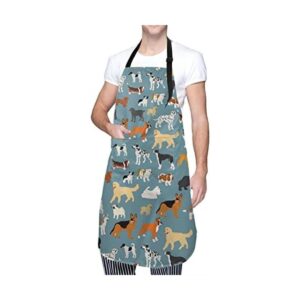 Perinsto Delantal impermeable para aseo de perros con 2