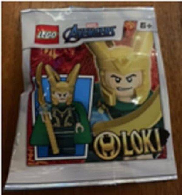 LEGO Superhéroes Minifigura Loki con cetro y tesseract y_3