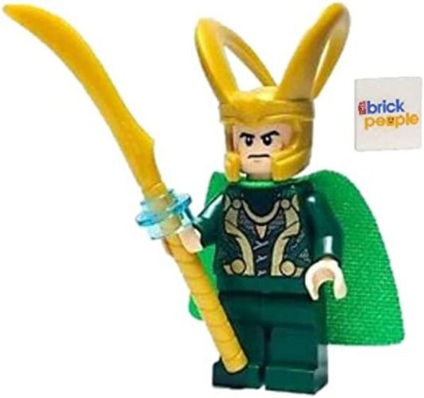LEGO Superhéroes Minifigura Loki con cetro y tesseract y_1