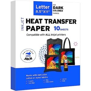 Printers Jack Papel termotransferible para tela oscura