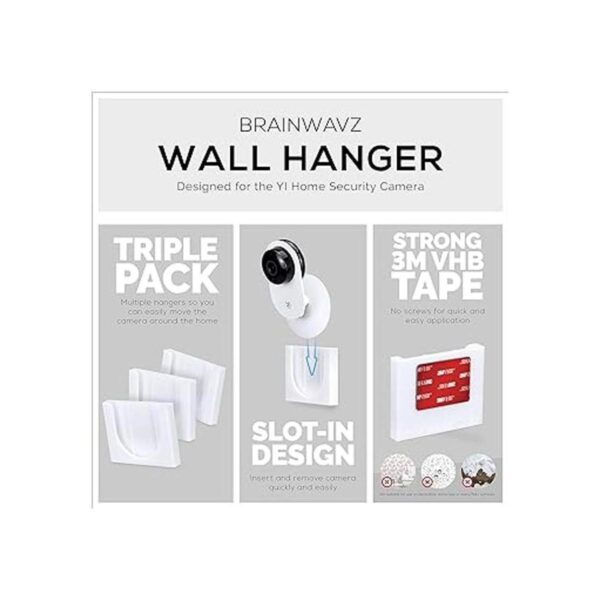 Brainwavz Soporte de pared para YI Home paquete de 3