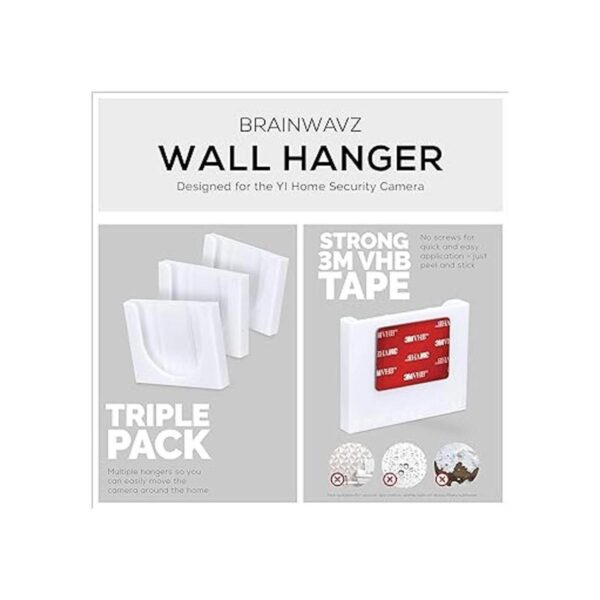 Brainwavz Soporte de pared para YI Home paquete de 3