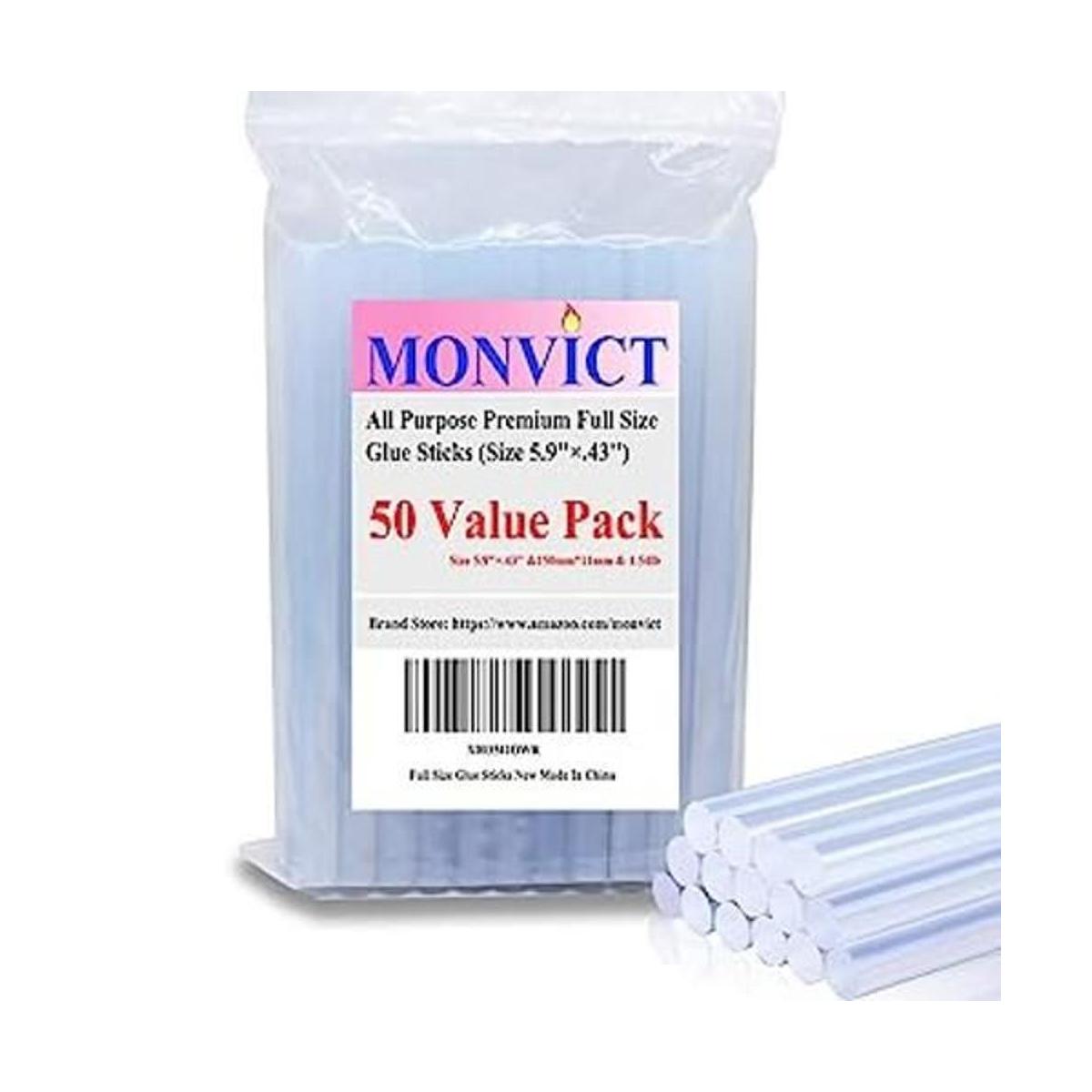 MONVICT Barras de pegamento caliente paquete de 50