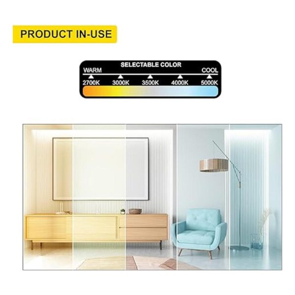 Luz empotrable LED cuadrada de 4 pulgadas paquete de 4_3